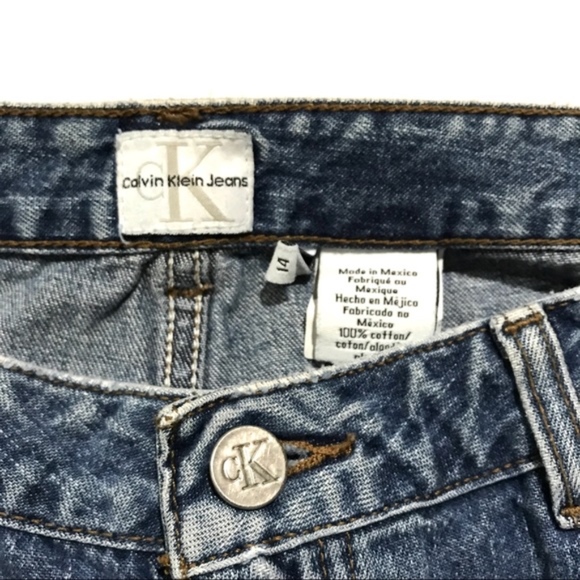 Vintage CK High Rise Slim Bootcut Mom Jeans Double Stone - Picture 7 of 10